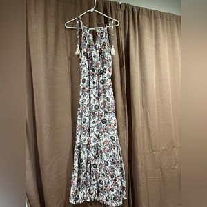 American Eagle Keyhole Tassel Maxi Dress